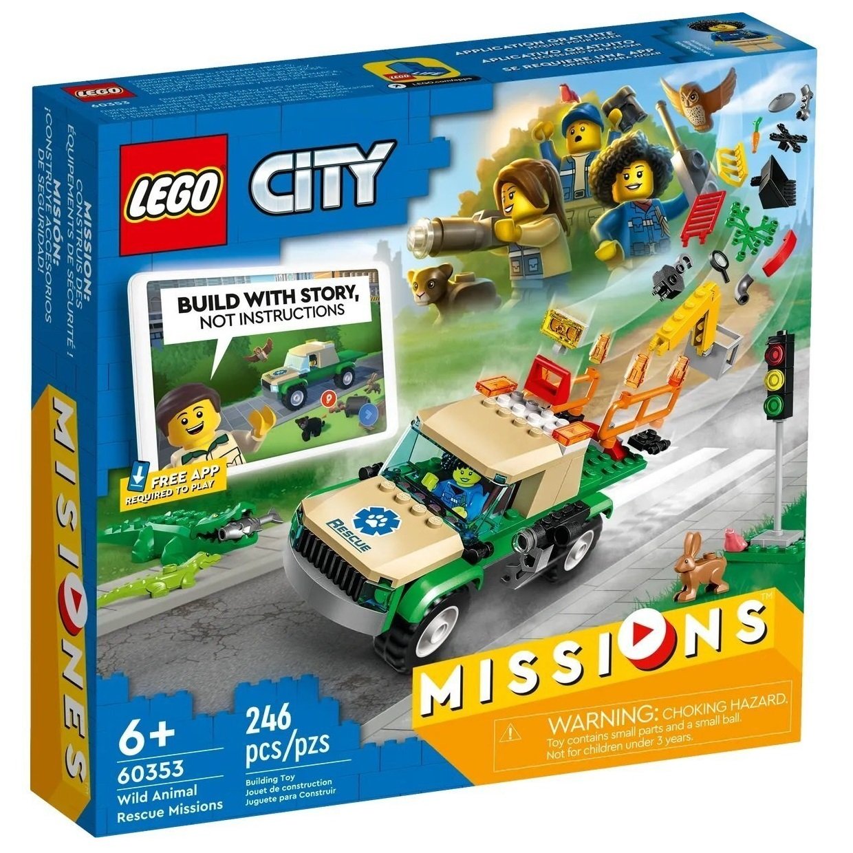 Конструктор LEGO City Місії з порятунку диких тварин, 246 деталі (60353) - фото 1