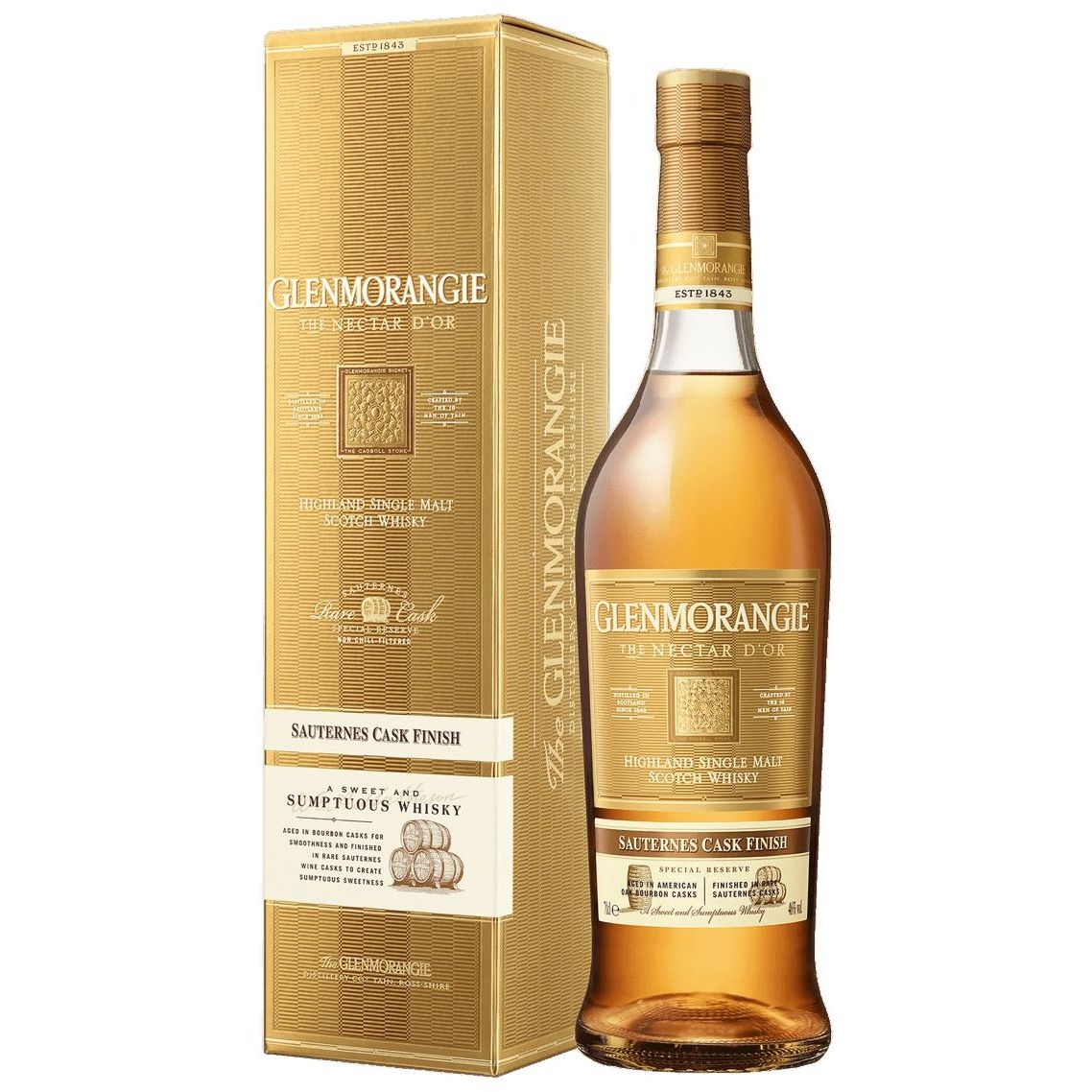 Віскі Glenmorangie Nectar d'Or 46% 0.7 л, у подарунковому пакуванні (374925) - фото 1