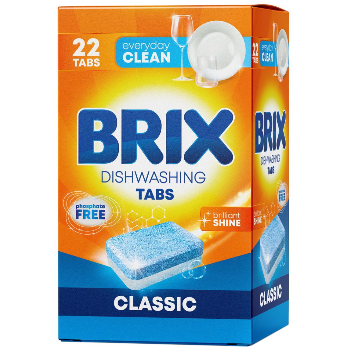 Таблетки для посудомоечных машин Brix Classic 22 шт. - фото 1