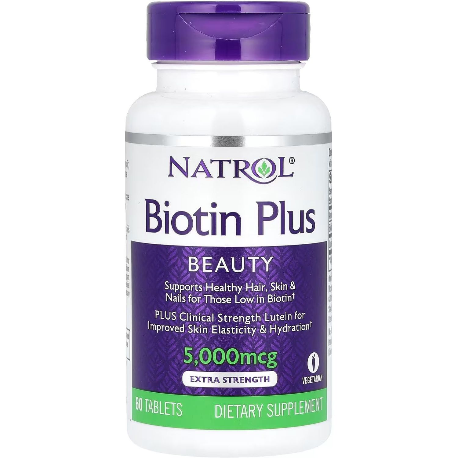 Биотин Плюс с Лютеином Natrol Biotin Plus with Lutein 60 таблеток - фото 1