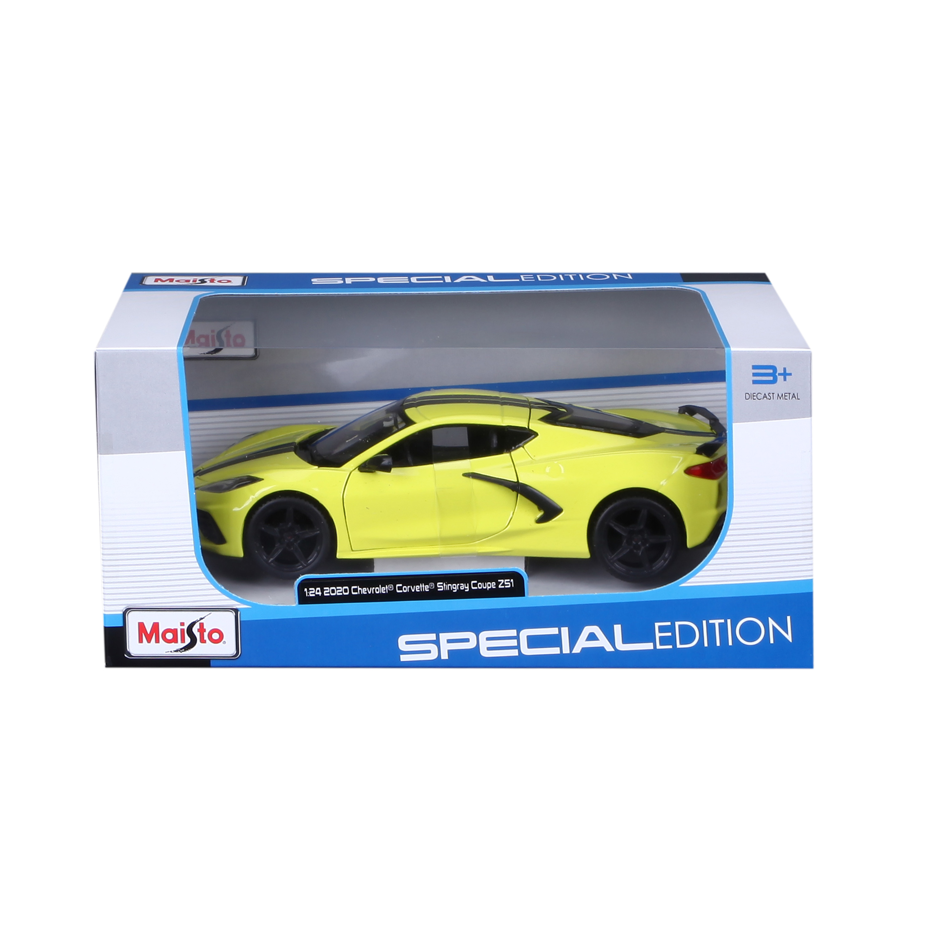 Ігрова автомодель Maisto 2020 Chevrolet Corvette C8, жовтий, 1:24 (31527 yellow) - фото 1