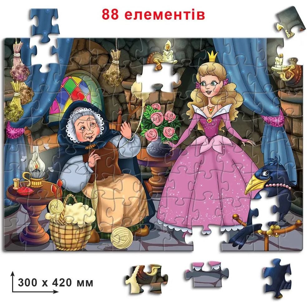 Пазл Київська фабрика іграшок Спящая красавица 88 элементов - фото 3