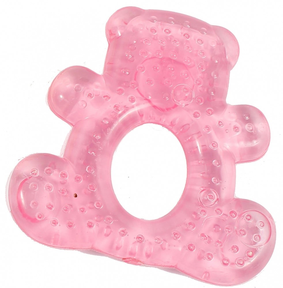 Прорезыватель для зубов с водой Курносик Мишка, розовый (7041 рож) - фото 1