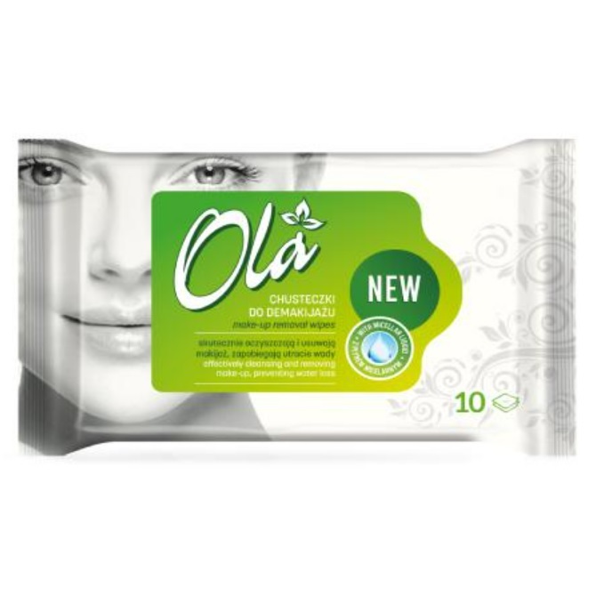 Влажные салфетки Ola для снятия макияжа, 10 шт. (915067) - фото 1