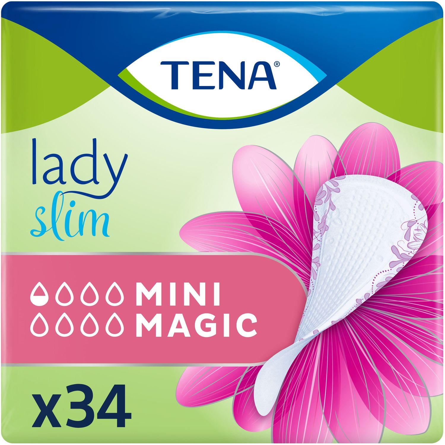 Урологічні прокладки Tena Lady Slim Mini Magic 0.5 крапель 34 шт. - фото 1