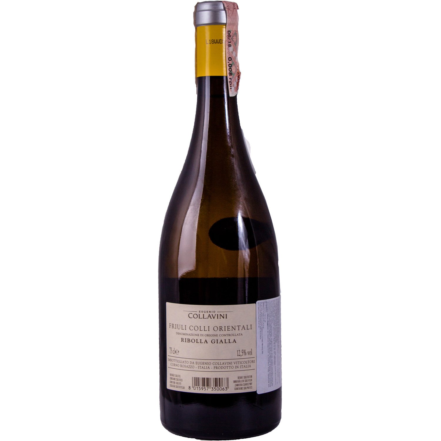 Вино Collavini Turian Ribolla Gialla DOC Friuli Colli Orientali, біле, сухе, 0,75 л - фото 2