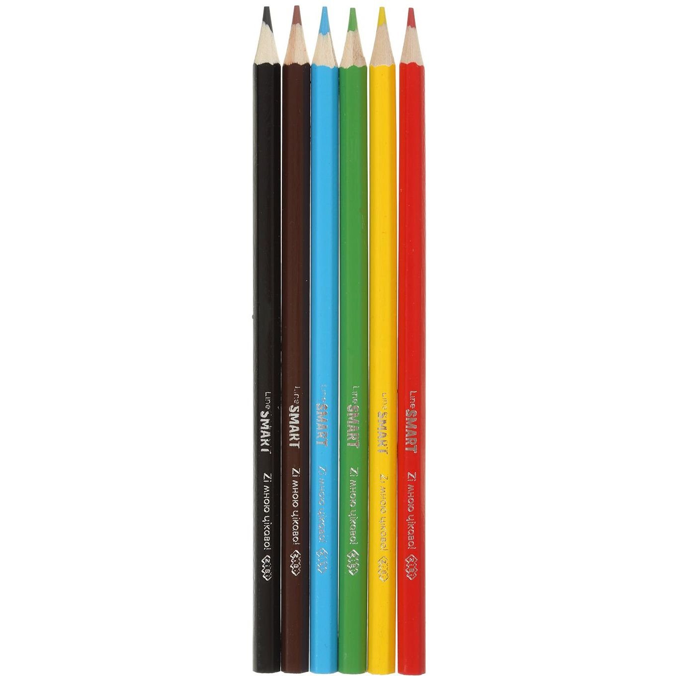 Карандаши цветные ZiBi Smart Line 6 шт. (ZB.2423) - фото 2