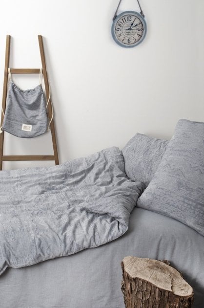 Комплект постельного белья Irya Home And More Mona, евростандарт, серый (svt-2000022266451) - фото 1