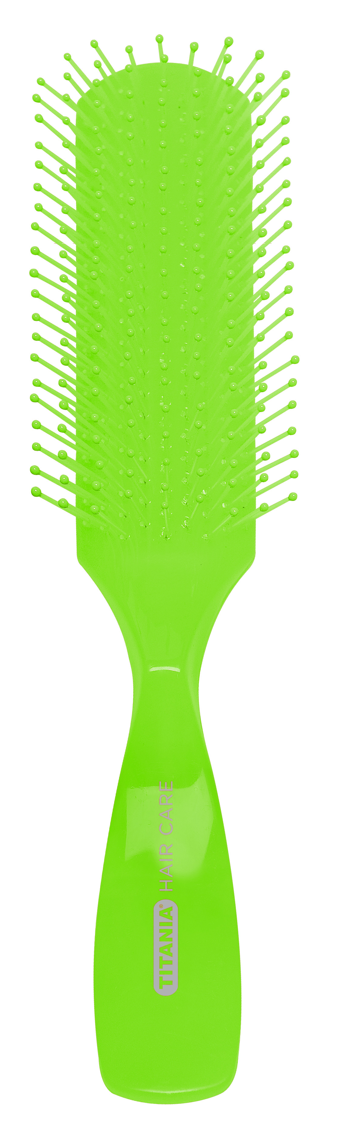 Щетка для волос Titania массажная, 9 рядов, зеленый (1830 зел) - фото 1