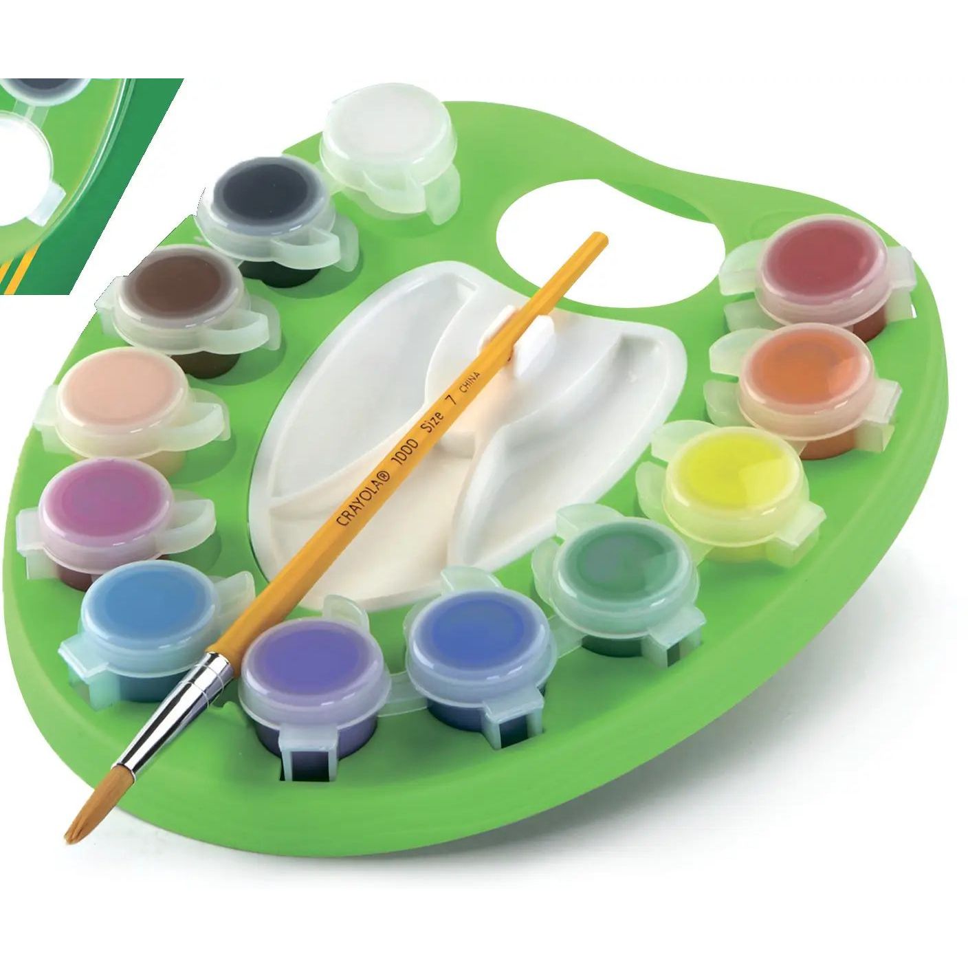 Набор постерных красок Crayola washable, с палитрой и кисточкой, 12 цветов (54-1066) - фото 3