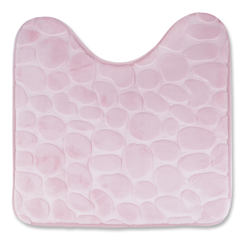 Килимок для ванної кімнати Offtop, 45х45 см, рожевий (855736) - фото 1
