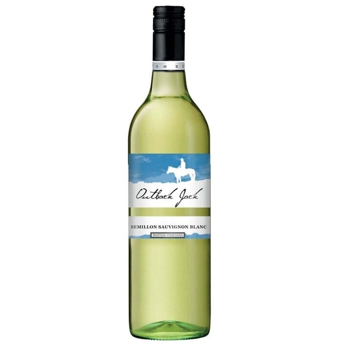 Вино Outback Jack Semillon-Sauvignon Blanc, біле, сухе, 11,5%, 0,75 л - фото 1