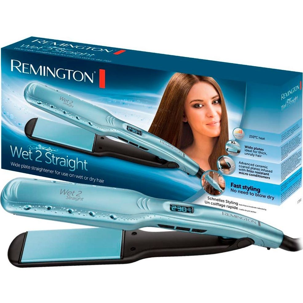 Выпрямитель Remington Wet 2 Straight S7350 голубой - фото 3