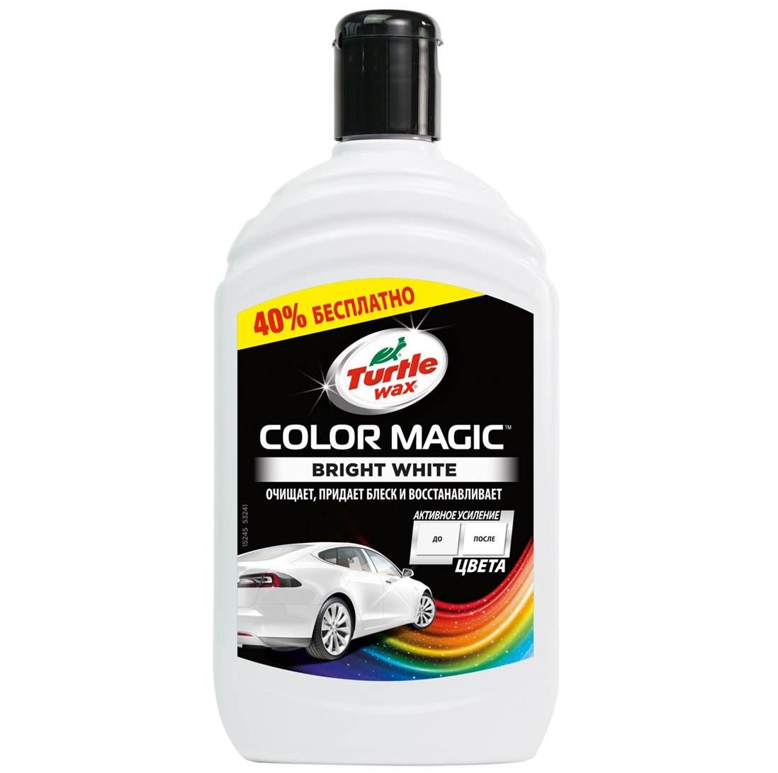 Цветообогащенный полироль Turtle Wax, белый Color Magic Extra Fill, 500 мл (53241) - фото 1