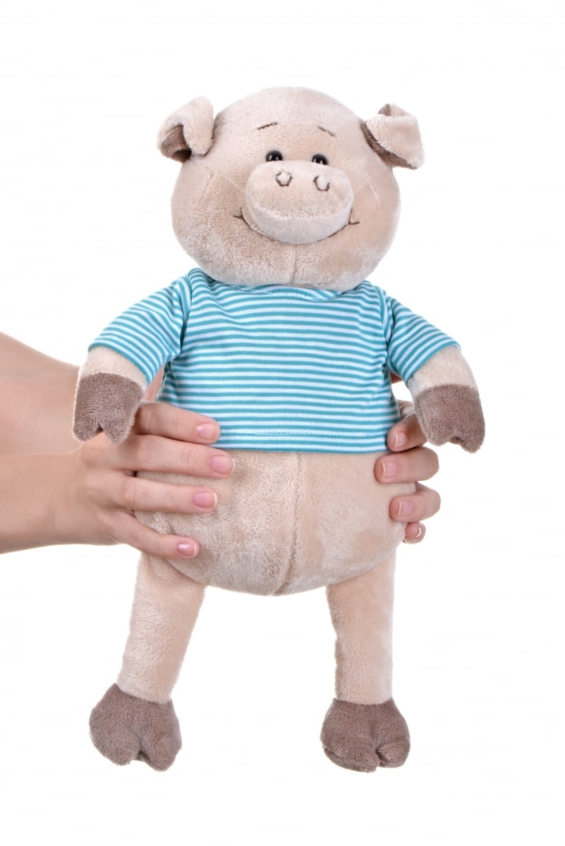 М'яка іграшка Same Toy Свинка в тільнику, 35 см (THT715) - фото 3