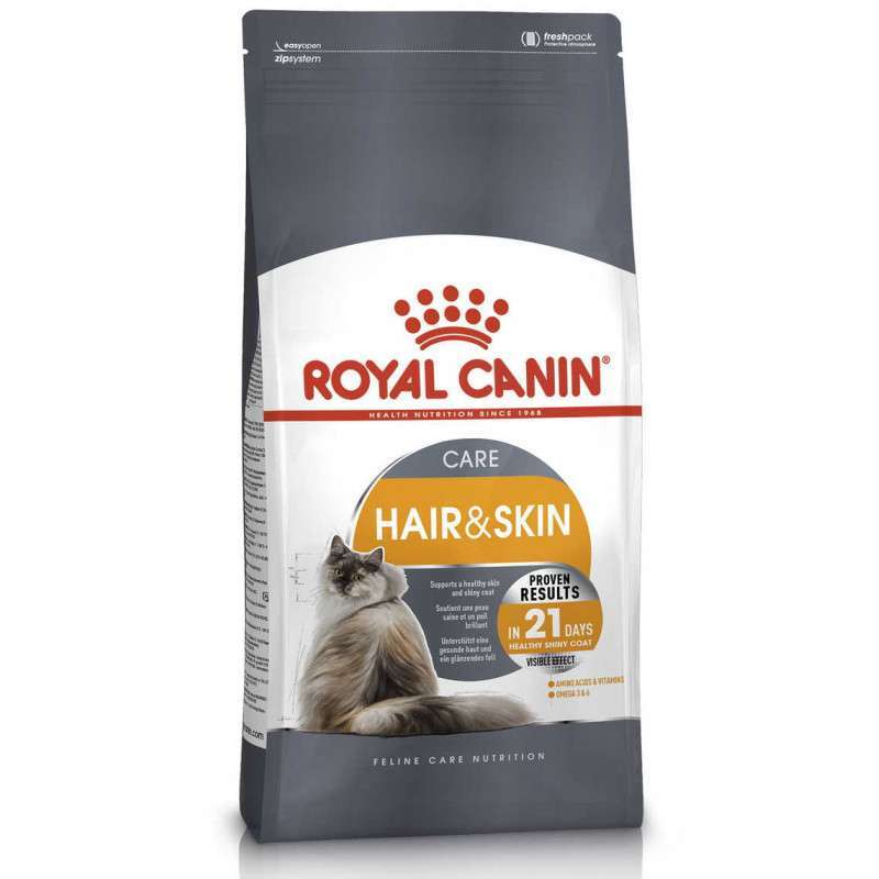 Сухий корм для кішок з проблемною шерстю Royal Canin Hair&Skin Care, з куркою, 2 кг - фото 1