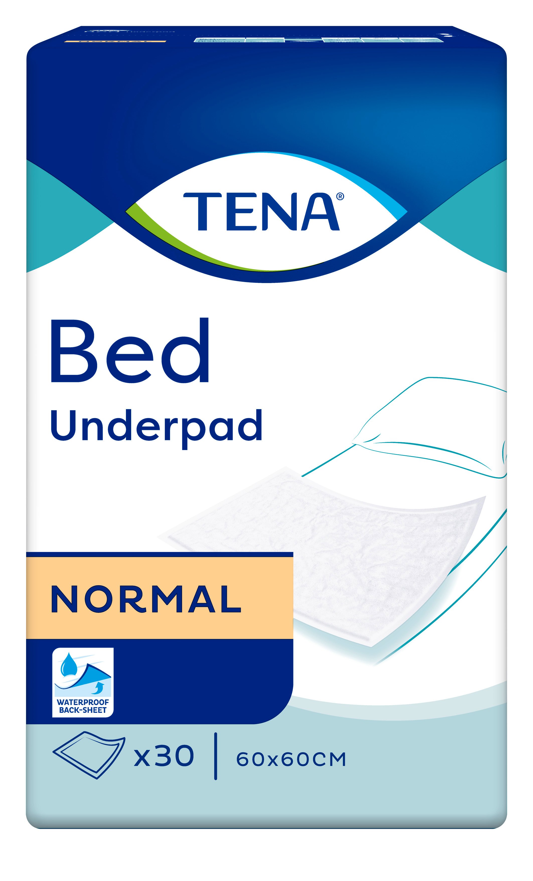 Одноразовые пеленки Tena Bed Normal, 60x60 см, 30 шт. - фото 2