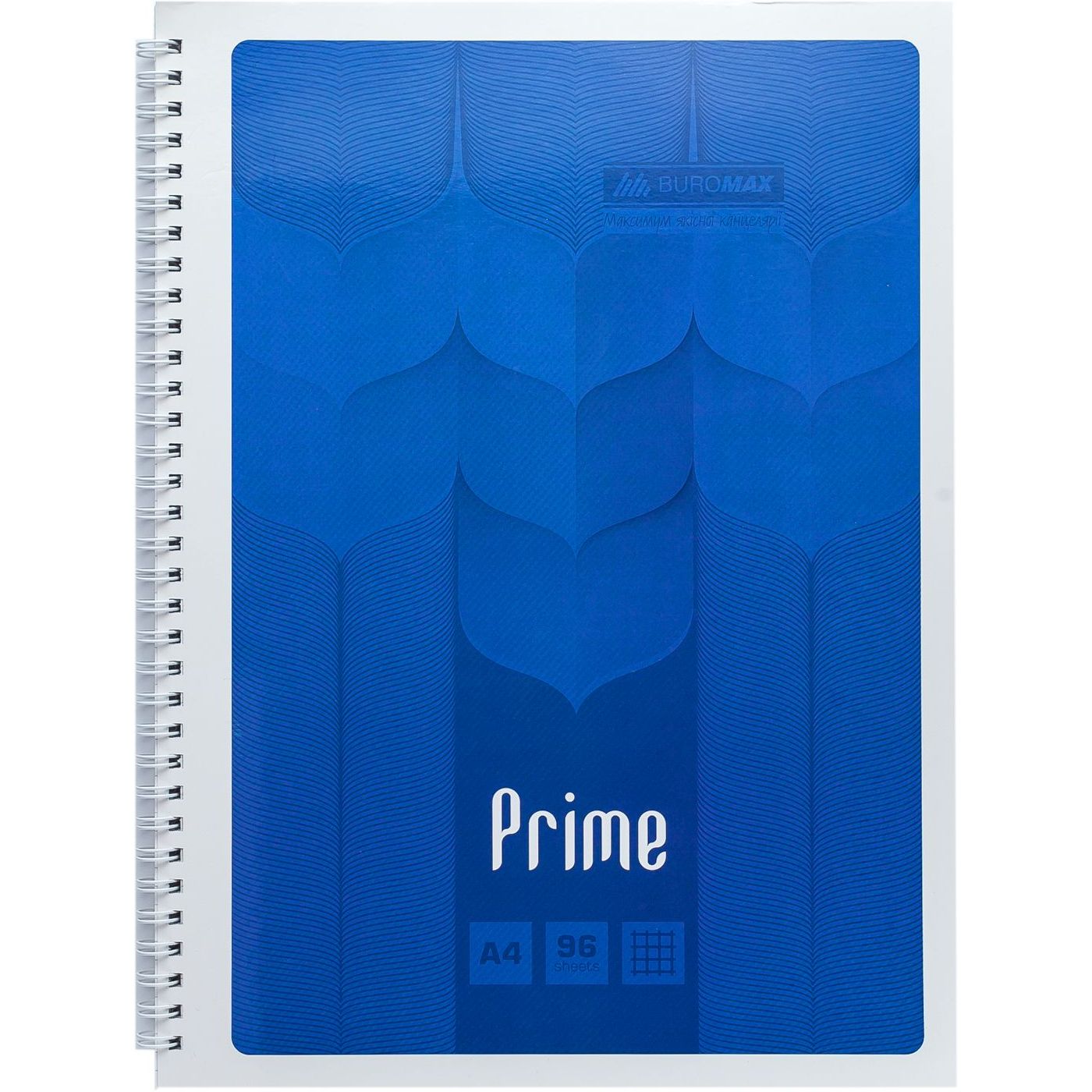 Тетрадь Buromax Prime на пружине А4, 96 листов синяя (BM.24451101-02) - фото 1
