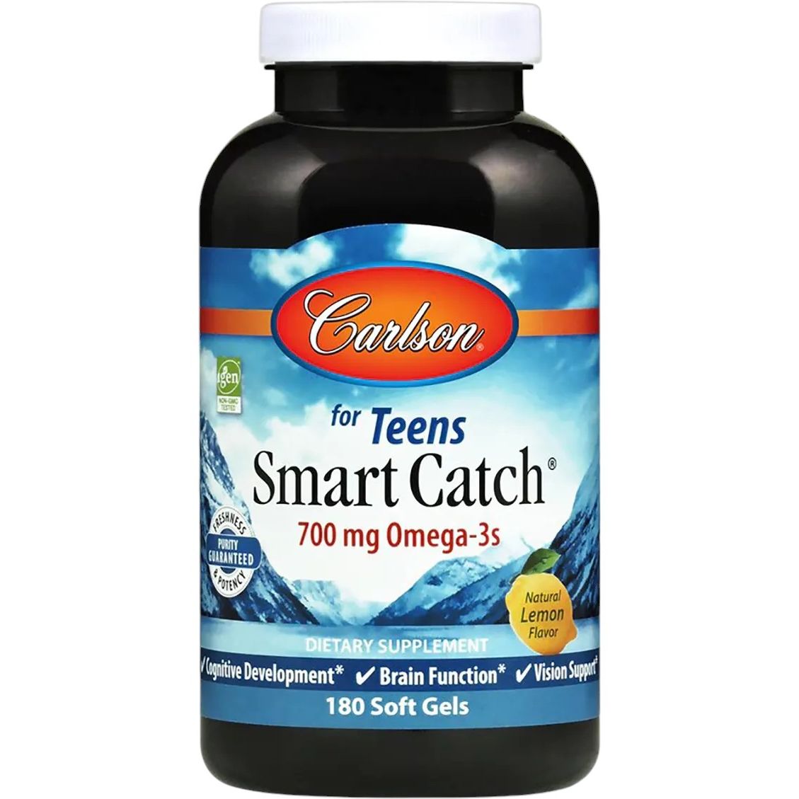 Омега-3 для подростков Carlson Teens Smart Catch 180 желатиновых капсул - фото 1