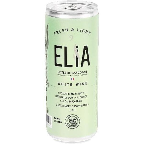Вино Elia Blanc, белое, сухое, ж/б, 0,25 л - фото 1