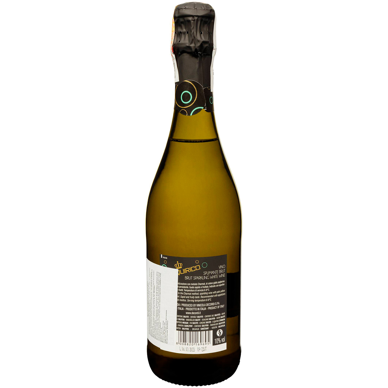 Вино ігристе San Quirico Vino Spumante Brut, біле, брют, 0,75 л - фото 2