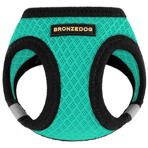 Шлея для собак Bronzedog Mesh Vest, розмір 4XS, 20х24 см, ментолова - фото 2