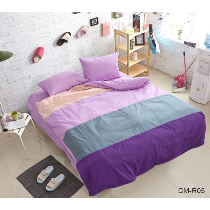 Комплект постільної білизни TAG Tekstil 1.5-спальний Різнобарвний 000163754 (CM-R05) - фото 1