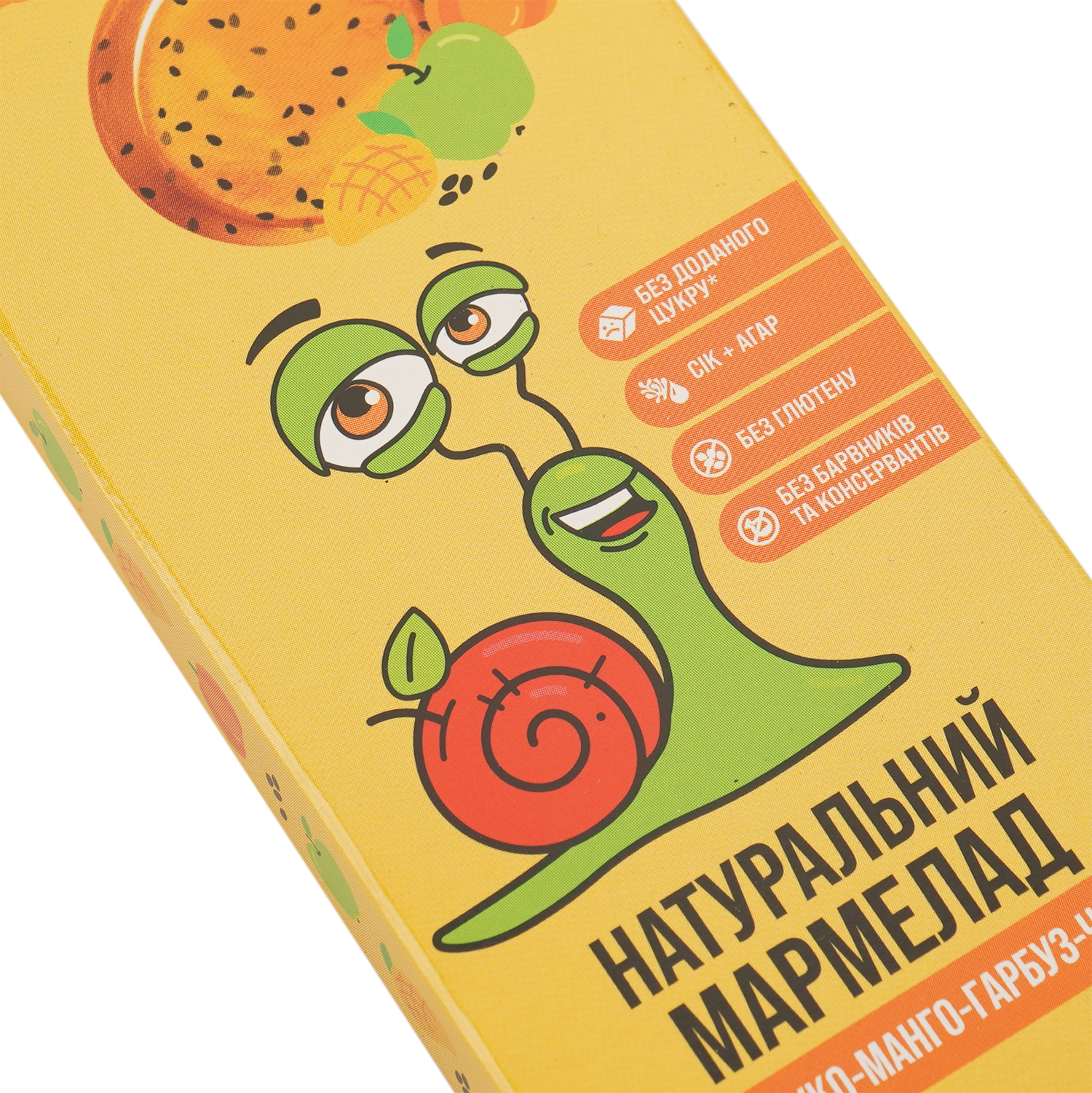 Натуральний мармелад Bob Snail Яблуко-Манго-Гарбуз-Чіа 27 г - фото 3