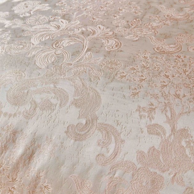 Набор постельное белье с покрывалом и пледом Karaca Home Jessica rosegold, евро, розовое золото, 10 предметов (svt-2000022284752) - фото 3