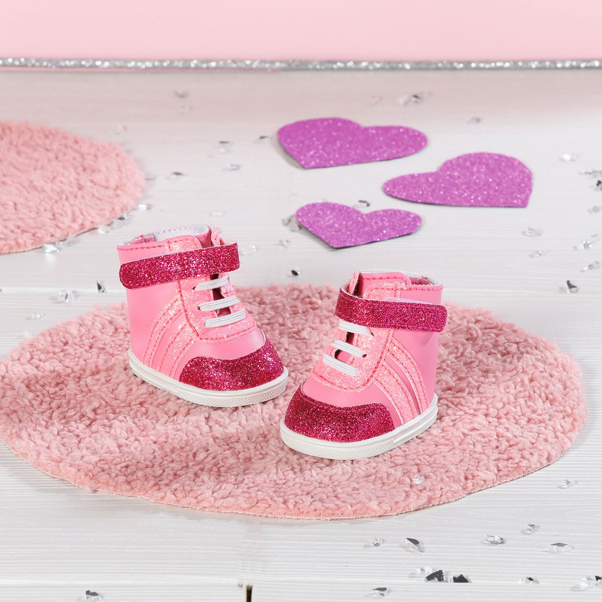 Взуття для ляльки Baby Born Рожеві кеди (833889) - фото 3