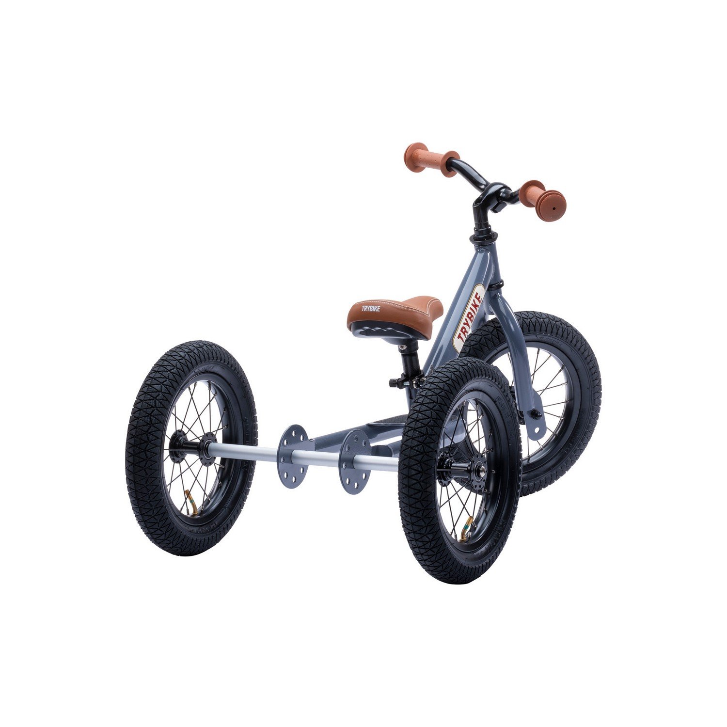 Триколісний балансуючий велосипед Trybike steel 2 в 1, сірий (TBS-3-GRY) - фото 2