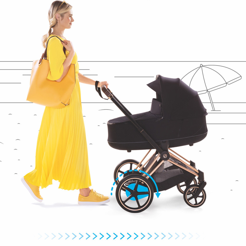 Шасі для коляски Cybex ePriam Chrome black (519003511) - фото 5