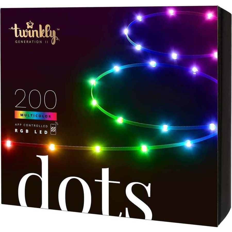 Гирлянда Twinkly Smart LED Dots Lights RGB 200 Gen II IP44, 10 м прозрачная (TWD200STP-BEU) - фото 2