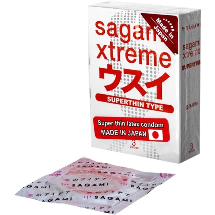 Презервативы Sagami Xtreme Superthin ультратонкие 3 шт. (4974234811878) - фото 1