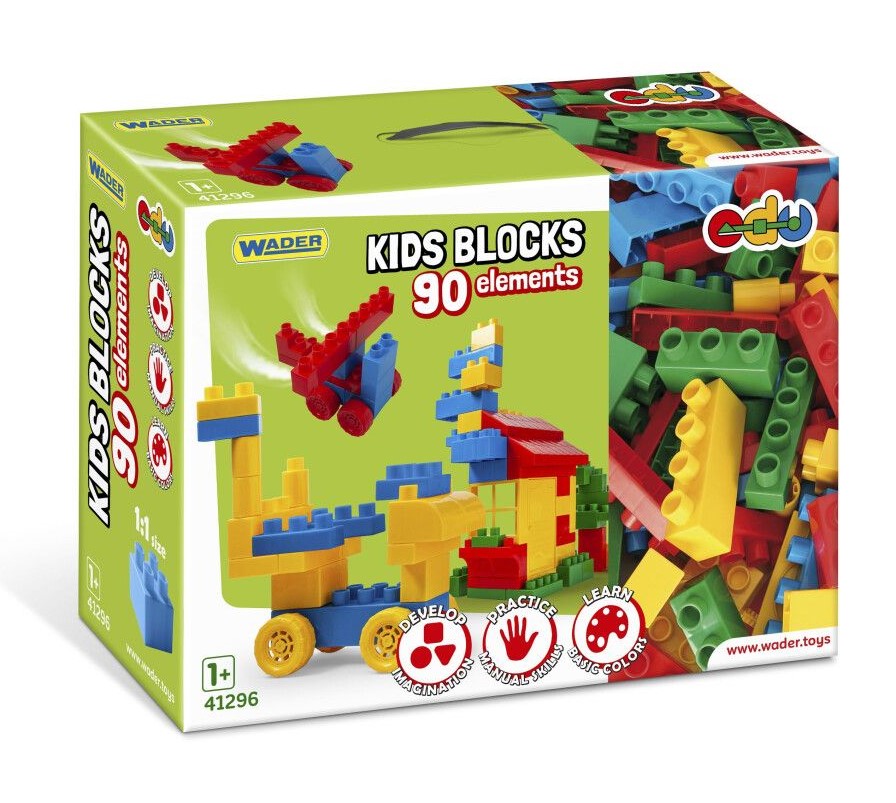 Конструктор Wader Kids Blocks, 90 елементів (41296) - фото 1