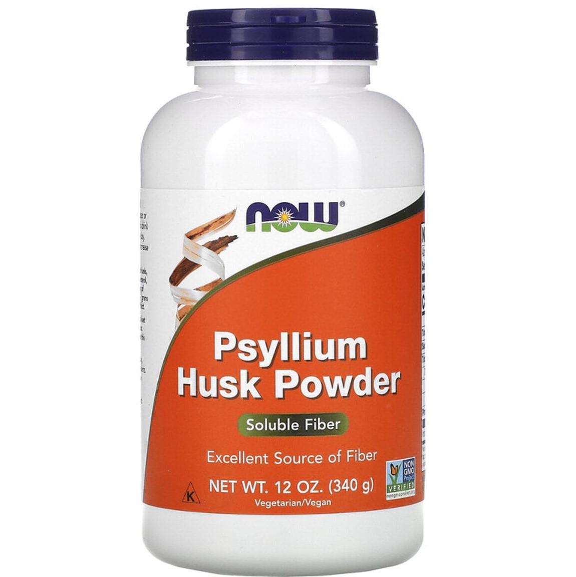 Подорожник Now Foods Psyllium Husk Powder порошок из шелухи семян 340 г (12 унций) - фото 1