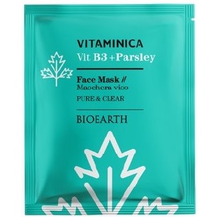 Маска для лица Bioearth Vitaminica Vit B3 + Parsley 15 мл - фото 1