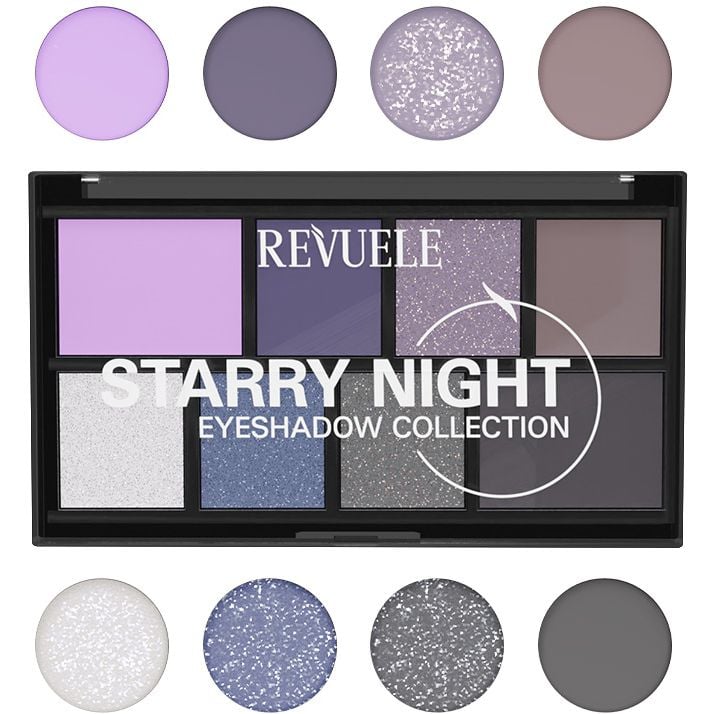 Палітра тіней для повік Revuele Eyeshadow Collection Starry Night 15 г - фото 2