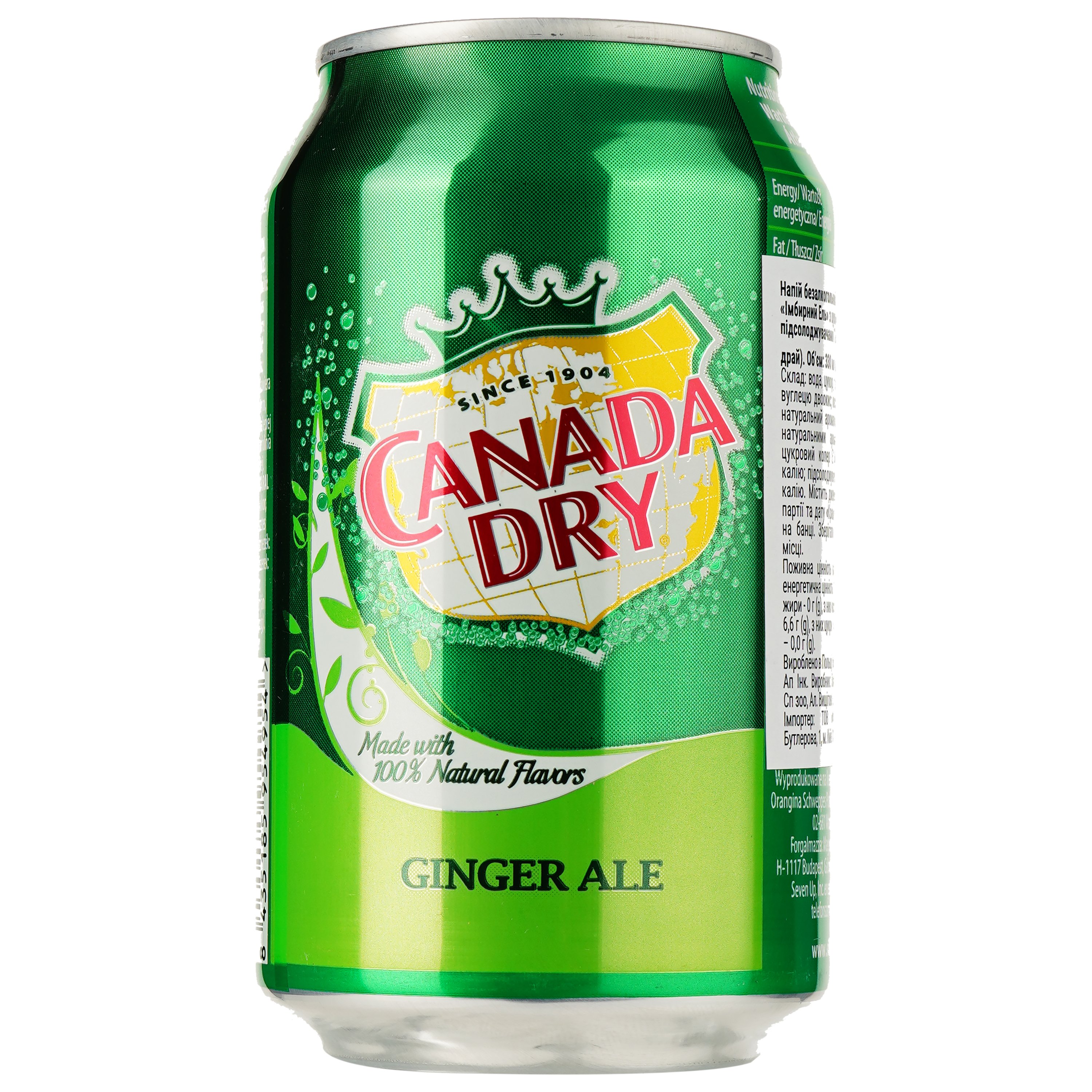 Напиток Canada Dry Ginger Ale безалкогольный 330 мл (755162) - фото 1