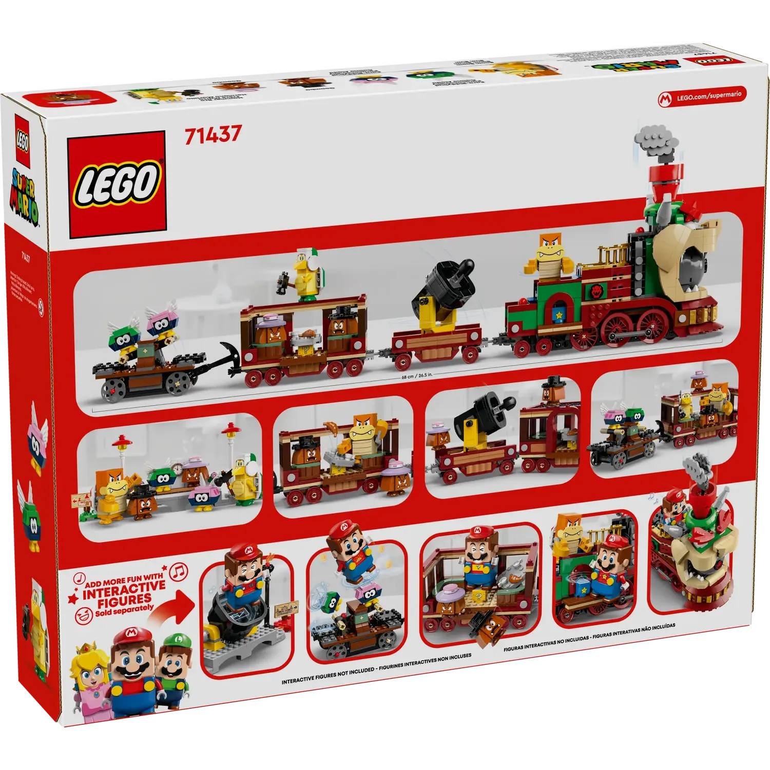 Конструктор LEGO Super Mario Быстрый поезд Боузера 1392 детали (71437) - фото 7