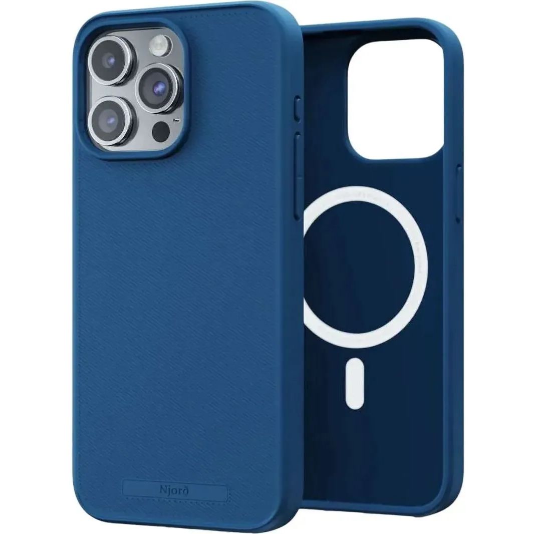 Чохол-накладка Njord 100% GRS MagSafe Case Blue для iPhone 15 Pro Max - фото 1