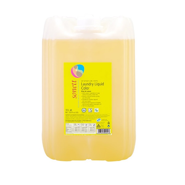 Органічний рідкий засіб для прання Sonett М'ята та лимон, концентрат, 10 л - фото 1