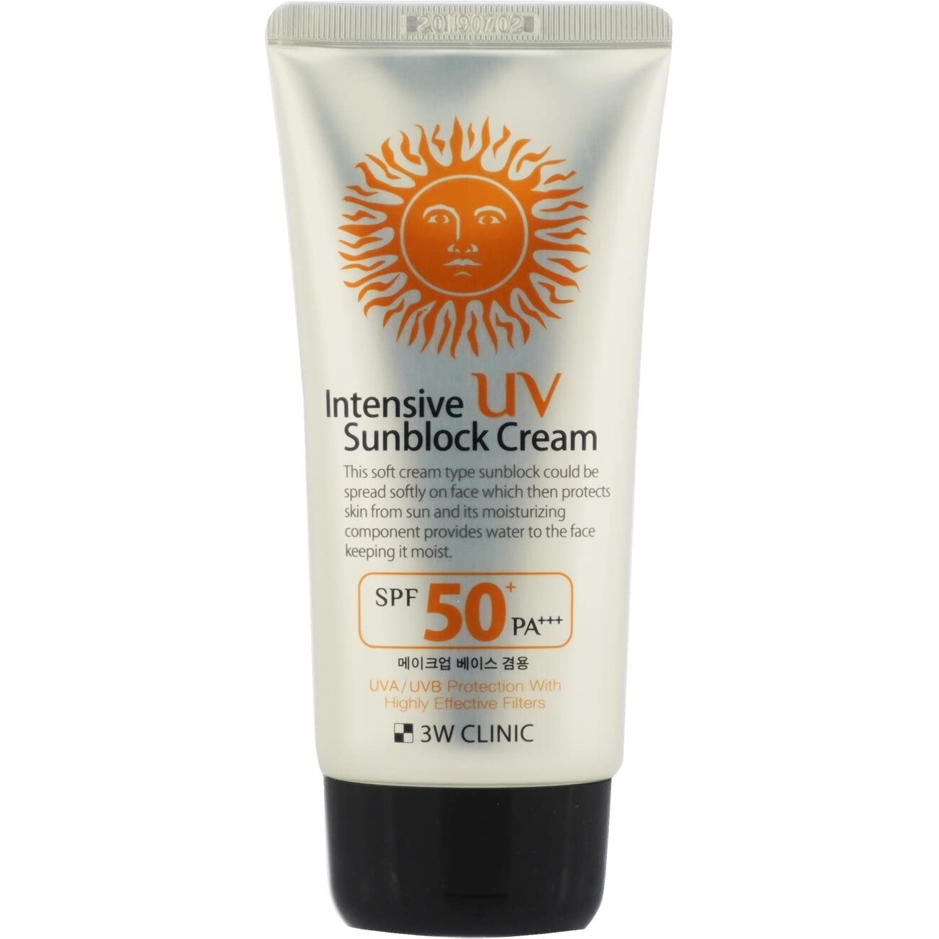 Сонцезахисний крем із арбутином 3W Clinic Intensive UV Sun Block Cream SPF50+ PA+++ 70 мл - фото 2