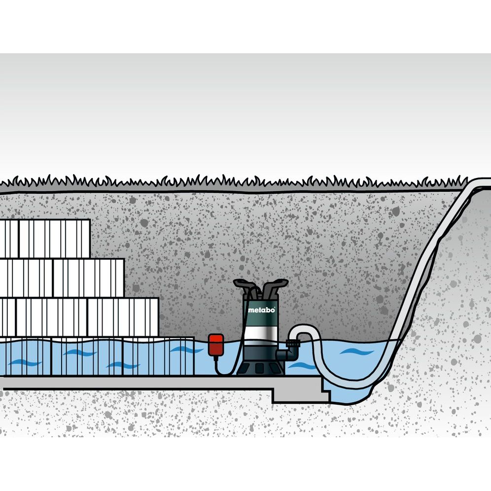 Насос погружной Metabo PS 18000 SN 1000 Вт для грязной воды (251800000) - фото 3