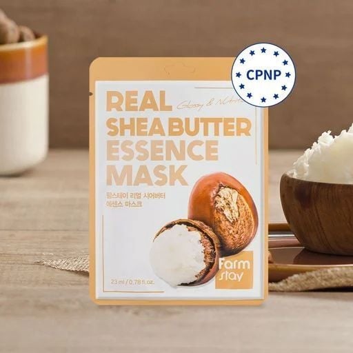 Тканевая маска для лица FarmStay Real Shea Butter Essence Mask с маслом ши 23 мл - фото 4