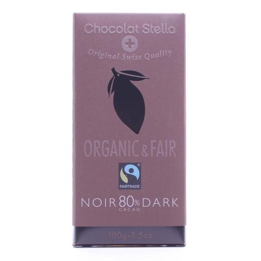 Шоколад чорний Chocolat Stella органічний 80%, 100 г (584362) - фото 1