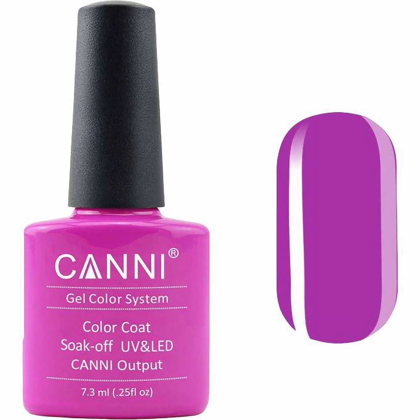 Гель-лак Canni Color Coat Soak-off UV&LED 118 лиловая фуксия 7.3 мл - фото 1