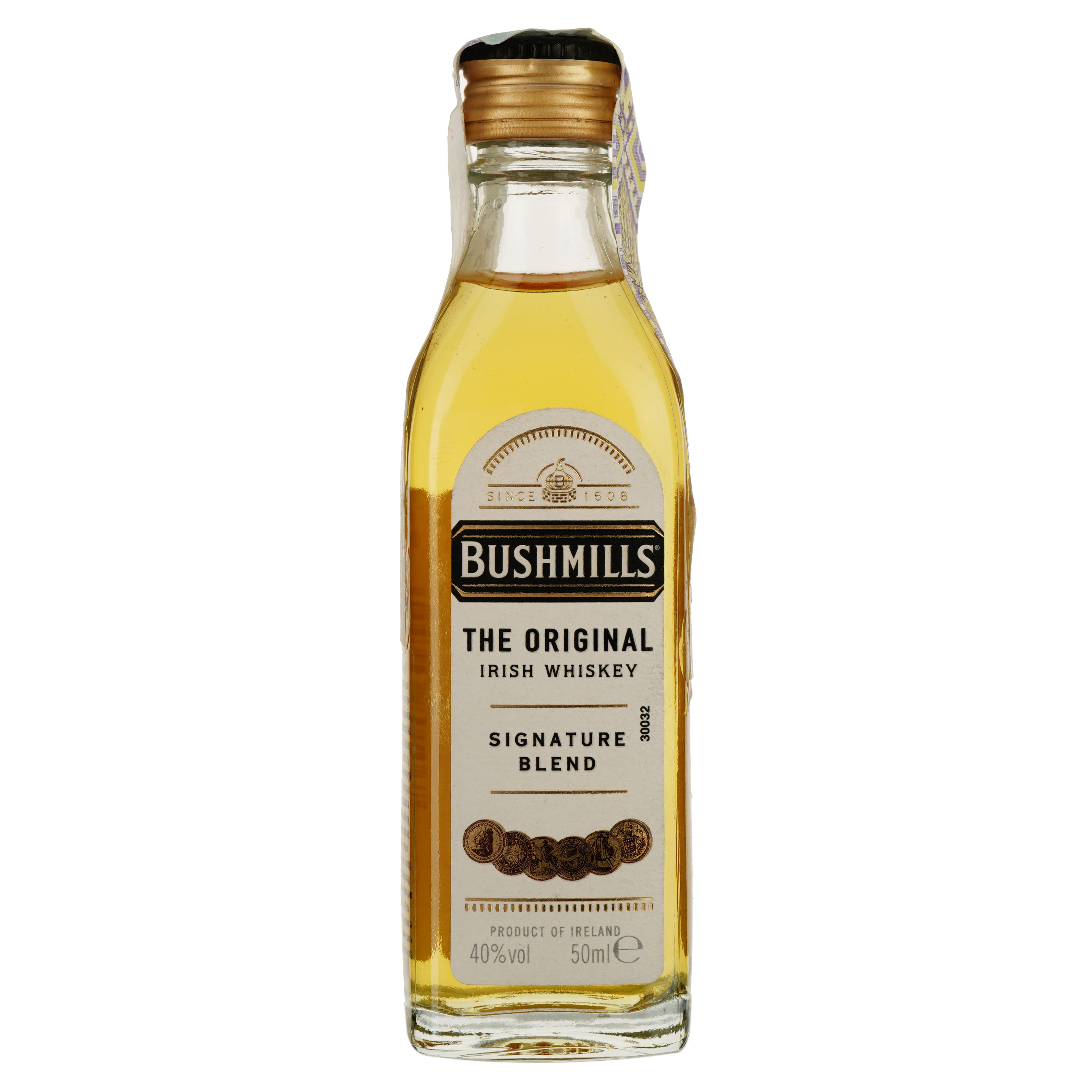 Віскі Bushmills Original Blended Irish Whiskey, 40%, 0,05 л - фото 1