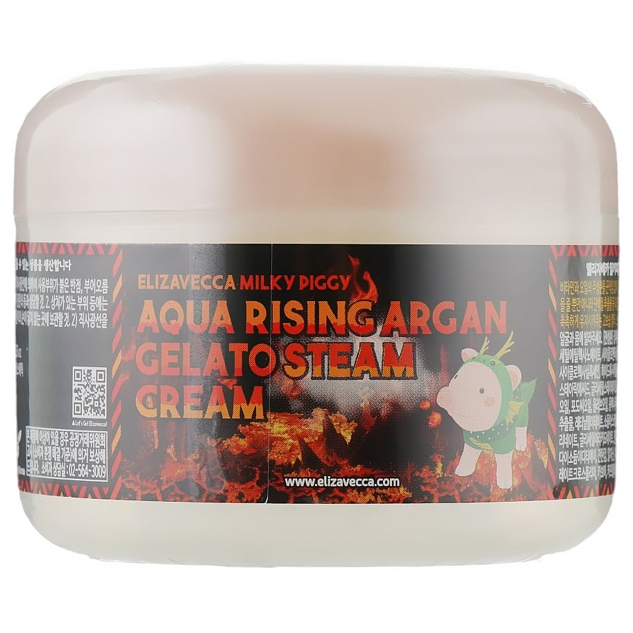 Крем для обличчя Elizavecca Aqua Rising Argan Gelato Steam Cream Арганова олія, 100 г - фото 1