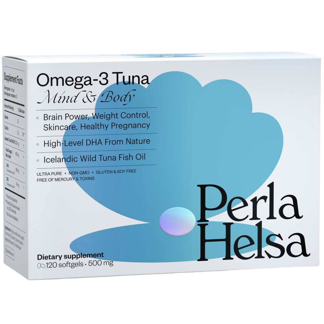 Омега-3 тунца Perla Helsa Mind & Body с DHA-формулой 120 капсул - фото 1